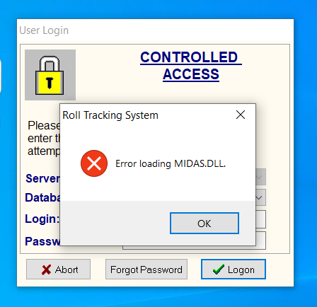 Error loading midas dll как исправить